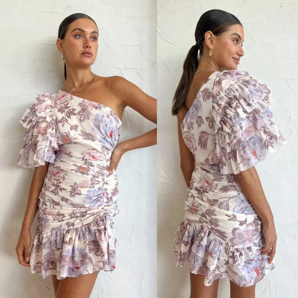 Anthropologie Magali Pascal Desa One-Shoulder Mini Dress Size XL NWT $595 - Picture 11 of 16